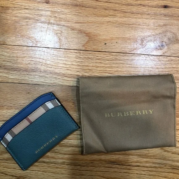 Burberry blue card holder - Picture 1 of 12